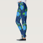 Leggings Roses bleus (Gauche)
