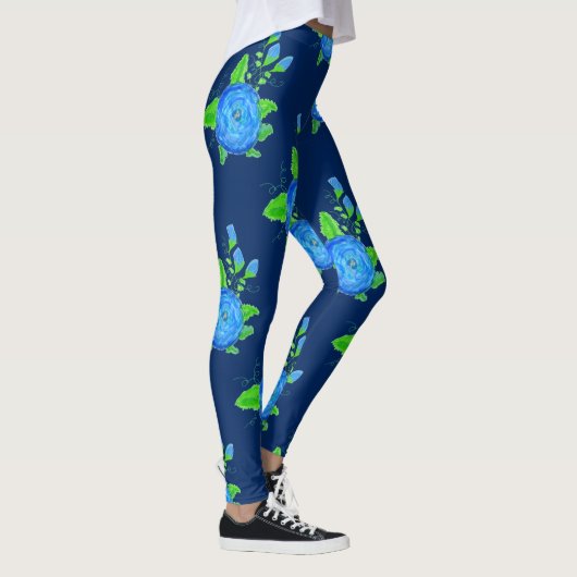 Leggings Roses bleus (Droite)