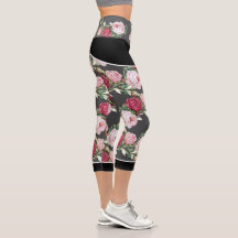 Leggings roses - Capri (gris foncé)