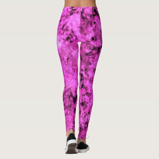 Leggings roses chauds (Dos)