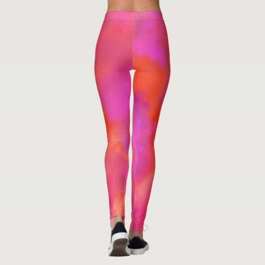 Leggings roses chauds (Dos)