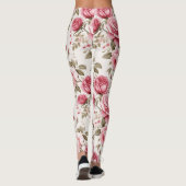 Leggings Roses d'aquarelle enchantés (Dos)