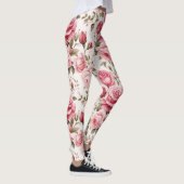 Leggings Roses d'aquarelle enchantés (Droite)
