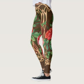 Leggings Roses de l'Art Nouveau : L'imitation de l'osier (Gauche)
