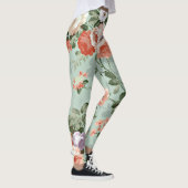 Leggings Roses de pêche vintages (Droite)