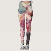 Leggings Roses de rose sauvage (Devant)