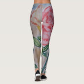 Leggings Roses d'été Abstraits (Dos)