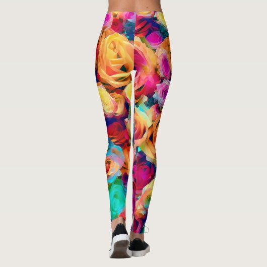 Leggings Roses éblouissants (Dos)