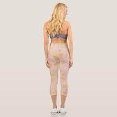 Leggings roses en or rose et métallique Cheetah Ca (Verso)