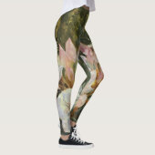Leggings Roses et blancs Rhododendrons Roses et Bleus vert  (Droite)