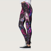 Leggings roses et crâne- ARH (Gauche)