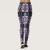 Leggings Roses et papillons d'hiver (Dos)