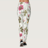 Leggings Roses et papillons : Floral Seamless (Dos)
