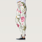 Leggings Roses et papillons : Floral Seamless (Gauche)