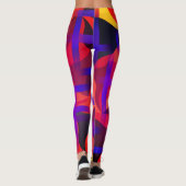 Leggings Roses Et ROUGES Tie Dye (Dos)