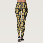 Leggings Roses Jaune Doré (Dos)