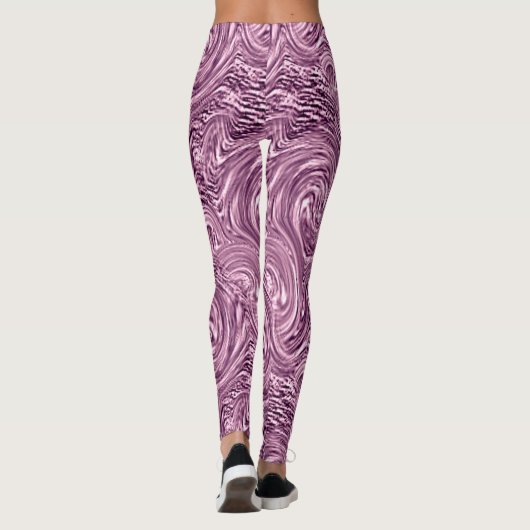 Leggings roses liquides (Dos)