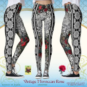 Leggings Roses marocains vintages