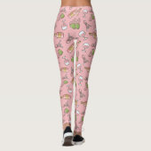 Leggings roses Motifs de vin (Dos)