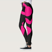 Leggings roses noires (Gauche)