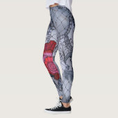 Leggings Roses noirs (Gauche)