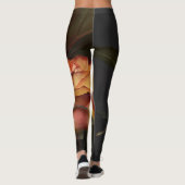 Leggings Roses orange, rouge et jaune (Dos)