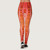 leggings roses oranges (Dos)