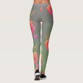 Leggings Roses romantiques (Dos)