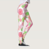 Leggings Roses Rose Et Rouge (Droite)