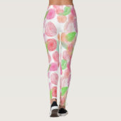 Leggings Roses Rose Et Rouge (Dos)