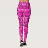 Leggings Roses roses chauds (Dos)