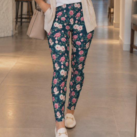 Leggings Roses roses classiques