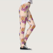 Leggings Roses roses et violets roses Légendes d'aquarelle (Droite)