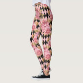 Leggings Roses roses roses et arlequin (Gauche)