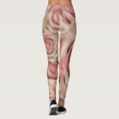 Leggings Roses Roses Tendres Et Douces Uniques (Dos)