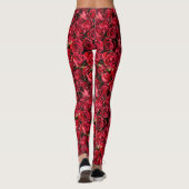 Leggings Roses rouges (Dos)