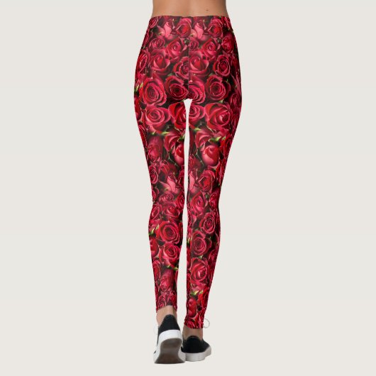 Leggings Roses rouges (Dos)