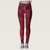 Leggings Roses rouges (Devant)