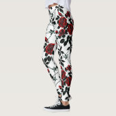 Leggings Roses rouges. (Gauche)
