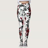 Leggings Roses rouges. (Devant)