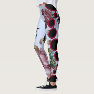 Leggings Roses rouges