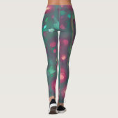 Leggings Roses rouges Abstraites (Dos)