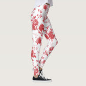 Leggings Roses rouges floraux  (Droite)