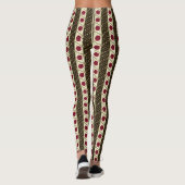 Leggings Roses Rouges Rayées (Dos)