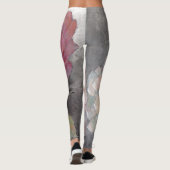 Leggings Roses sur le gris (Dos)