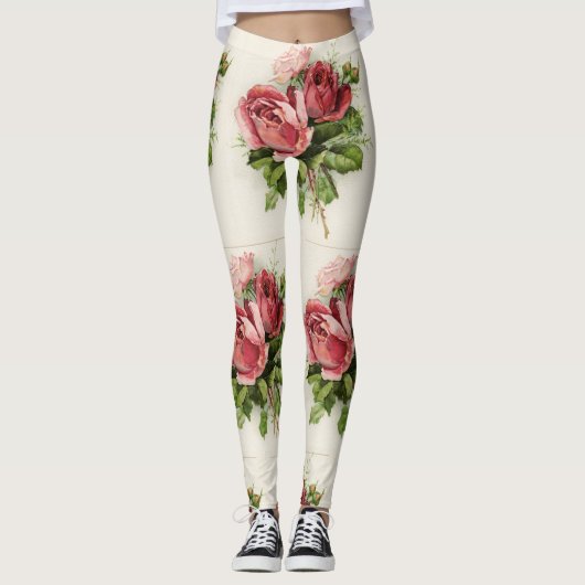 Leggings Roses vintages (Devant)