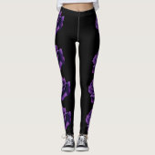 Leggings roses violets (Devant)