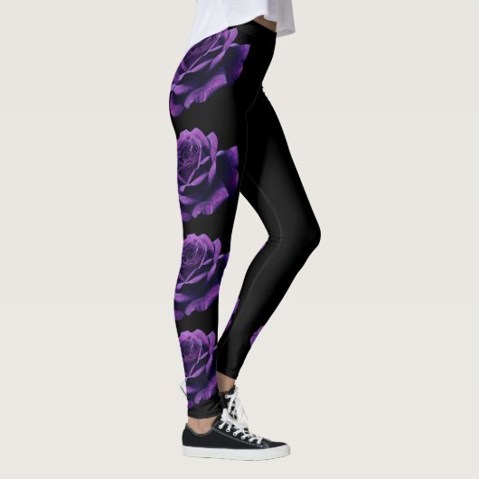 Leggings roses violets (Droite)