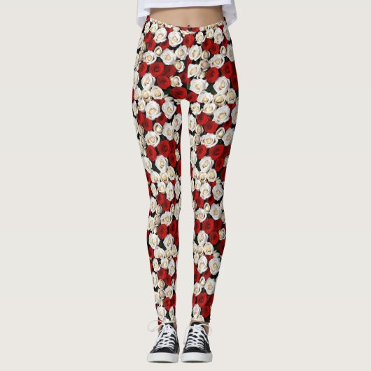Leggings RosesRougesEtBlanches (Devant)