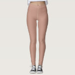 Leggings Rosy Brown uni couleur plaine<br><div class="desc">Élevez votre regard avec cette pièce intemporelle. #c49382</div>
